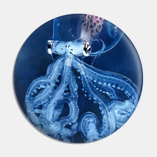 Cephalopod (blue version) Pin