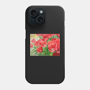 Red Tulips Phone Case