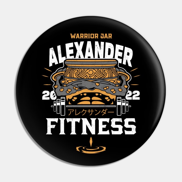 Warrior Jar Fitness Pin by logozaste