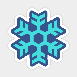 Blue Snowflake Magnet