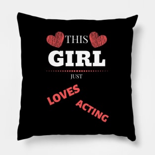 Best Birthday Gift for Actor or Aspiring Actor.  Perfect for Male/Female on Graduation or any Occasion Pillow