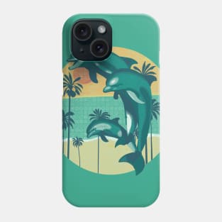 Stylish dolphins Phone Case