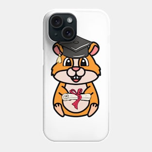 Cute hamster is a graduate Phone Case