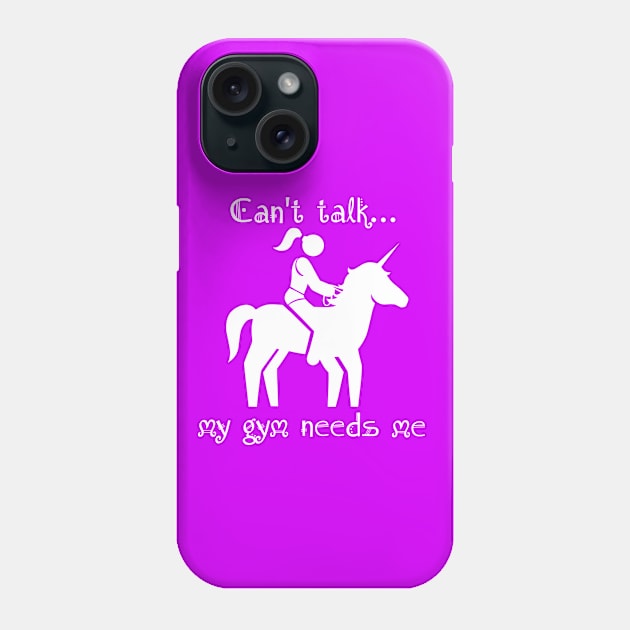 My gym needs me Phone Case by TimAddisonArt