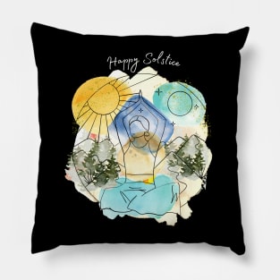 Happy Solstice Pillow