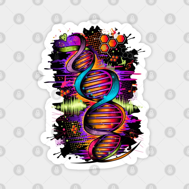 Music DNA Magnet by adamzworld