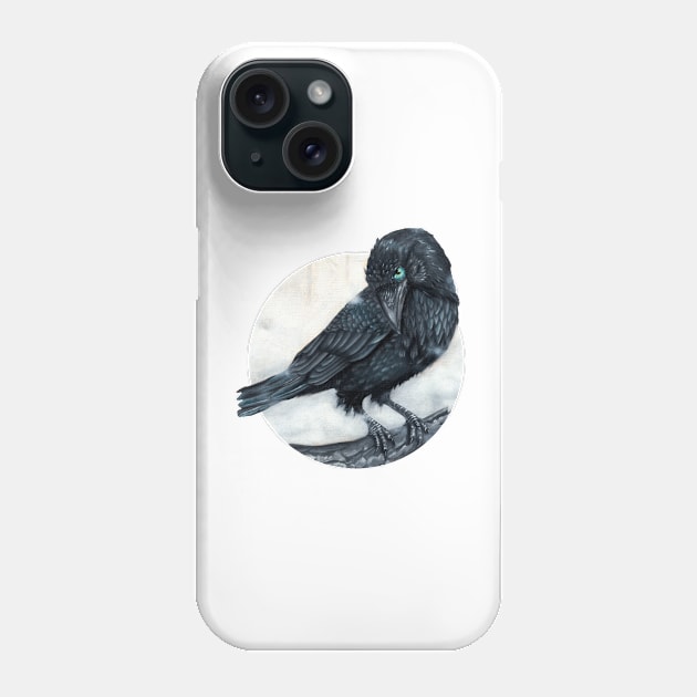 Vampire's Crow in the mist Phone Case by Brayanamis