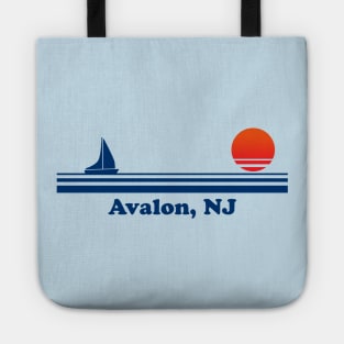 Avalon, NJ - Sailboat Sunrise Tote