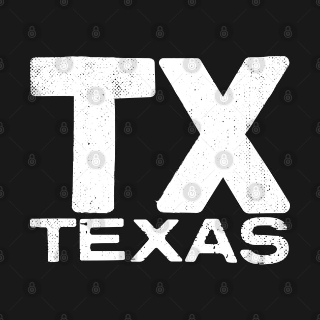 TX Texas Vintage State Typography by Commykaze