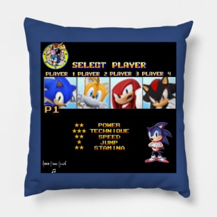 Streets of Rage x Sonic the Hedgehog (Sonic) Pillow