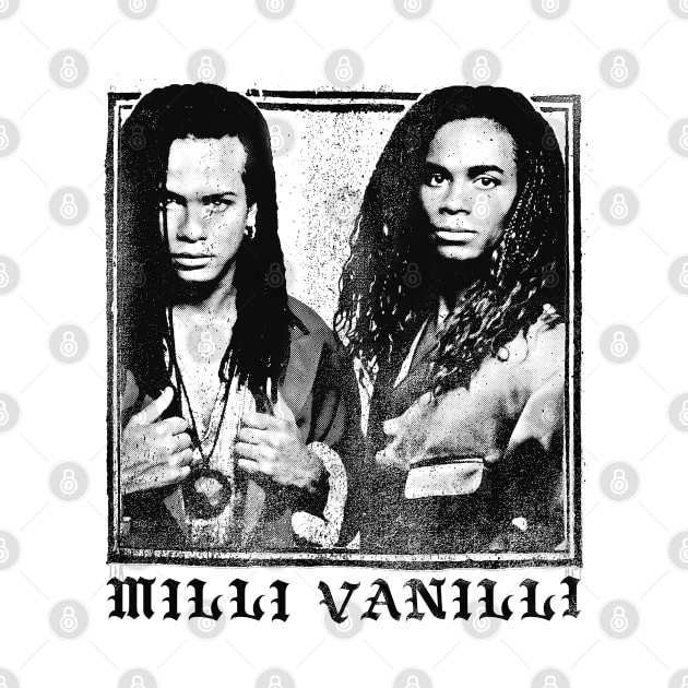 Milli Vanilli - Faded Style Vintage Look Design Tribute by DankFutura