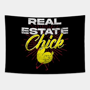 Realtor Women Chick Home Seller Funny Real Estate Agent Tapestry