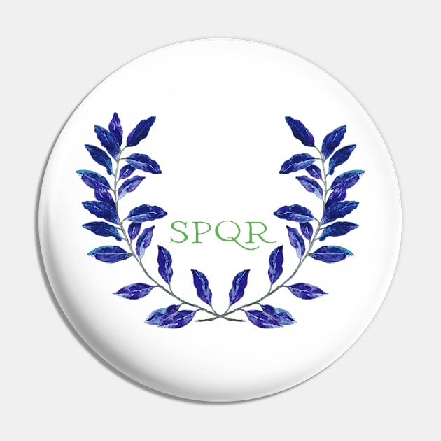 rome SPQR laurel wreath Pin by LeanneTalbot