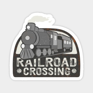 Railroad Crossing Railway Locomotive Magnet