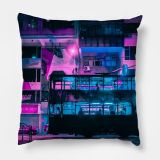 Neon Bus Pillow