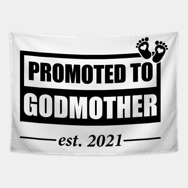 Promoted to Godmother 2021 Soon to be Mom Tapestry by paveldmit