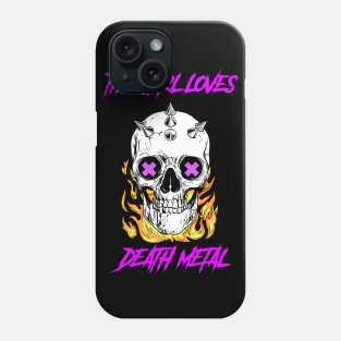 DeathMetal - Metal Girl Phone Case