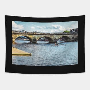 Racing Under Henley Bridge Tapestry