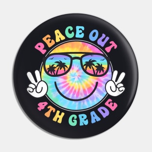 4Th Grade Peace Out School 2024 Last Day Of School Summer Pin