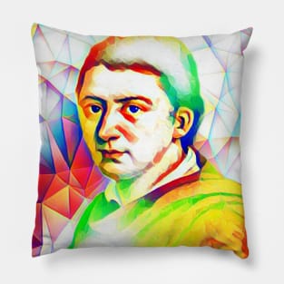 Friedrich Schlegel Colourful Portrait | Friedrich Schlegel Artwork 11 Pillow