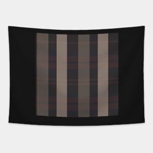 Dark Academia Aesthetic Evander 1 Hand Drawn Textured Plaid Pattern Tapestry