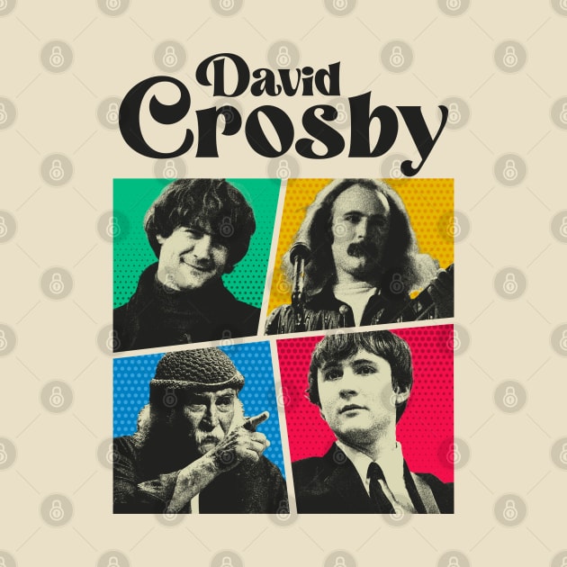 David Crosby Comics Black by sepatubau77