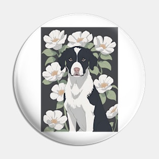 Floral Retriever's Harmony Pin