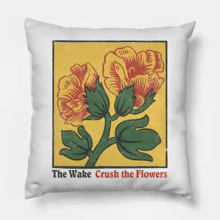 The Wake • • • 1980s Faded Style Aesthetic Design Pillow