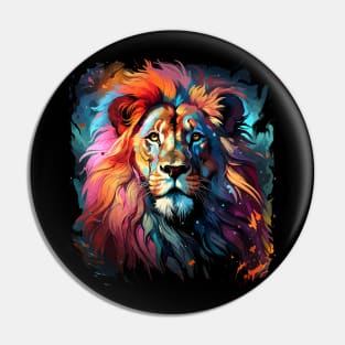 Lion Rainbow Pin