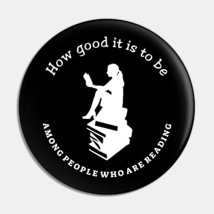 Good to be among readers Pin