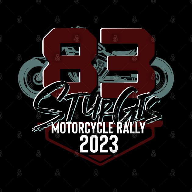 Logo style 83rd sturgis motorcycle rally 2023 by PincGeneral