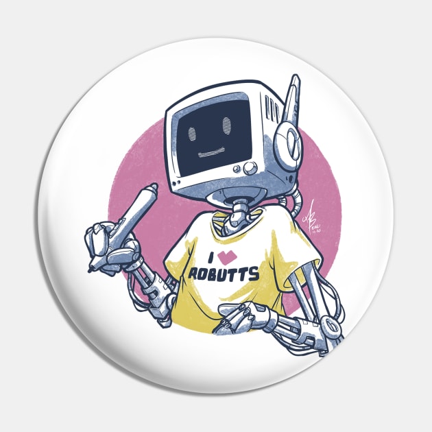 Robutts Pin by MBGraphiX