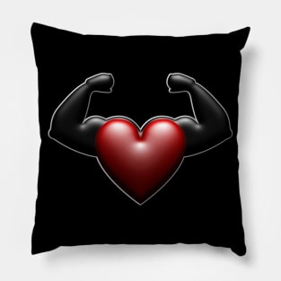 Flexing strong heart Pillow