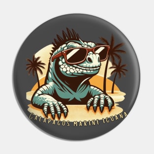 Galapagos marine iguana Pin