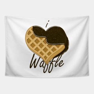 I Love Waffle Tapestry