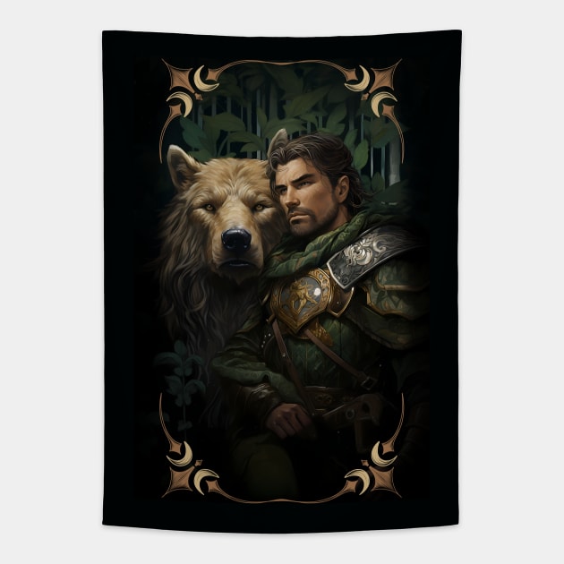 Beast Master Ranger. DnD. Baldurs gate 3. Tapestry by MaxDeSanje 