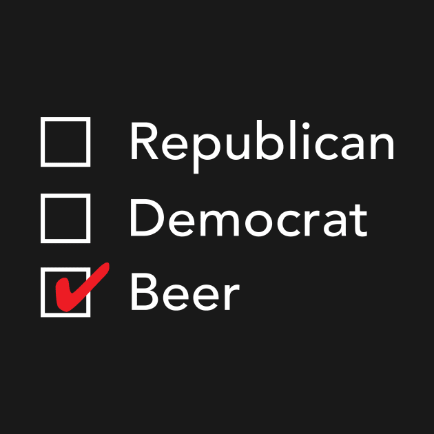 Republican Democrat Beer by zubiacreative