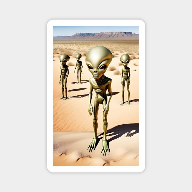 Alienz Desert Magnet by roswellboutique