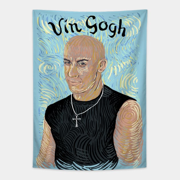 Vin Gogh Tapestry by katemelvin