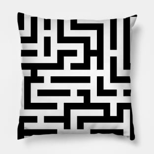 Simple Labyrinth Pattern Pillow