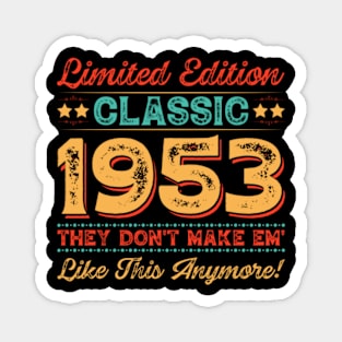 Limited Edition Classic 1953 Birthday Magnet