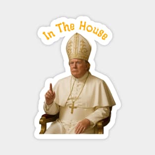 Trump as Pope Novelty Image from Truth Social Magnet