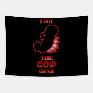 I Got the GOD Gene - Godzilla Dorsal Fetus - Red Tapestry