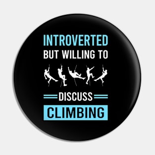 Introverted Climbing Climb Climber Pin