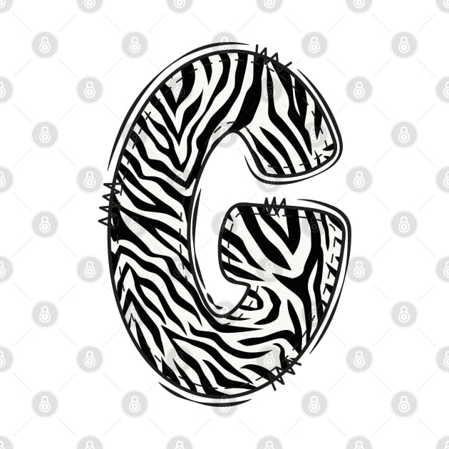 Zebra Letter G by Xtian Dela ✅