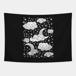 Noncolored Fairytale Weather Forecast Print Tapestry