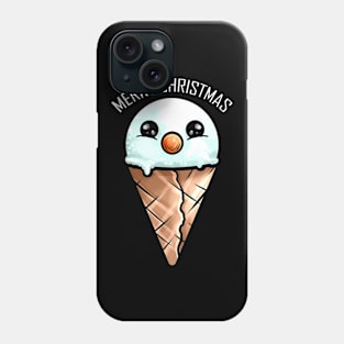 Snowman Ice Cone Merry Christmas Phone Case