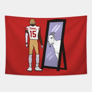 Jauan Jennings Mirror GOAT Tapestry