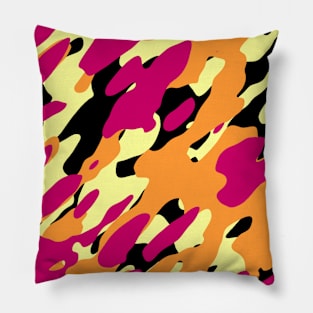 Golden Purple Camouflage Pillow