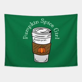 Green Pumpkin Spice Latte Tapestry